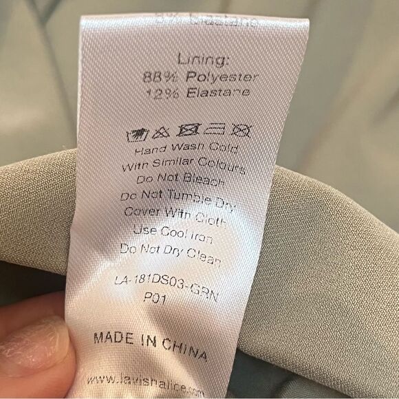 Lavish Alice One Shoulder Blazer Cocktail Mini Dress in Sage Green size 2 (US) - Picture 8 of 16